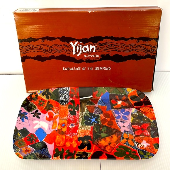 Yijan Australia Art Yijan Australia Platter Water Lilies Wangalama